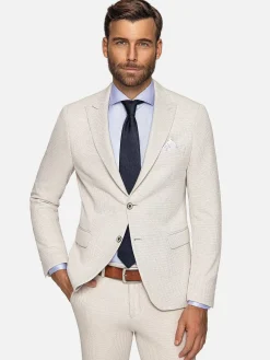 Wam Denim Colberts<Sur Mer Slim Fit Single Breasted Beige Colbert