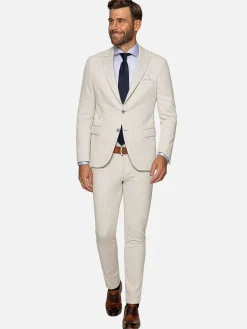 Wam Denim Colberts<Sur Mer Slim Fit Single Breasted Beige Colbert