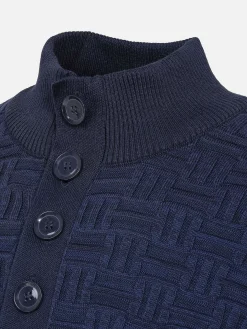 Wam Denim Sweater 76363 Florida Navy| Sweaters