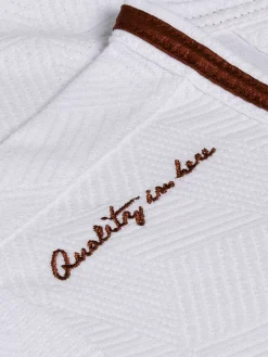 Wam Denim Textured Design Wahar V-Neck White T-Shirt| T-Shirts