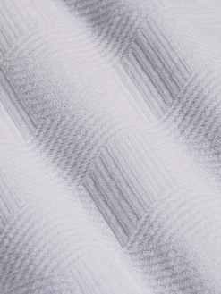 Wam Denim Textured Design Wahar V-Neck White T-Shirt| T-Shirts