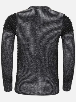 Wam Denim Trui 77515 Tulum Black White| Truien