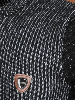 Wam Denim Trui 77515 Tulum Black White| Truien