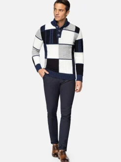 Wam Denim Truien 77542 Cambridge Navy White| Truien