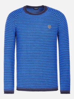 Wam Denim Truien 77524 Corbeau Royal Blue| Sweaters