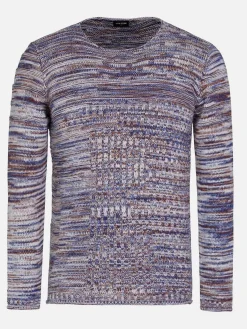 Wam Denim Truien 77528 Russel Off White Navy| Truien