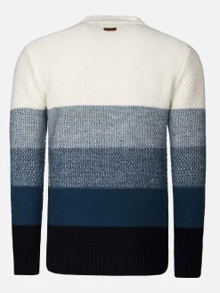 Wam Denim Truien Louie Off White Blue| Truien