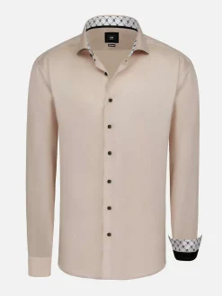 Wam Denim Overhemd Lange Mouwen<Vercelli Solid Light Pink Overhemd Longe Mouw