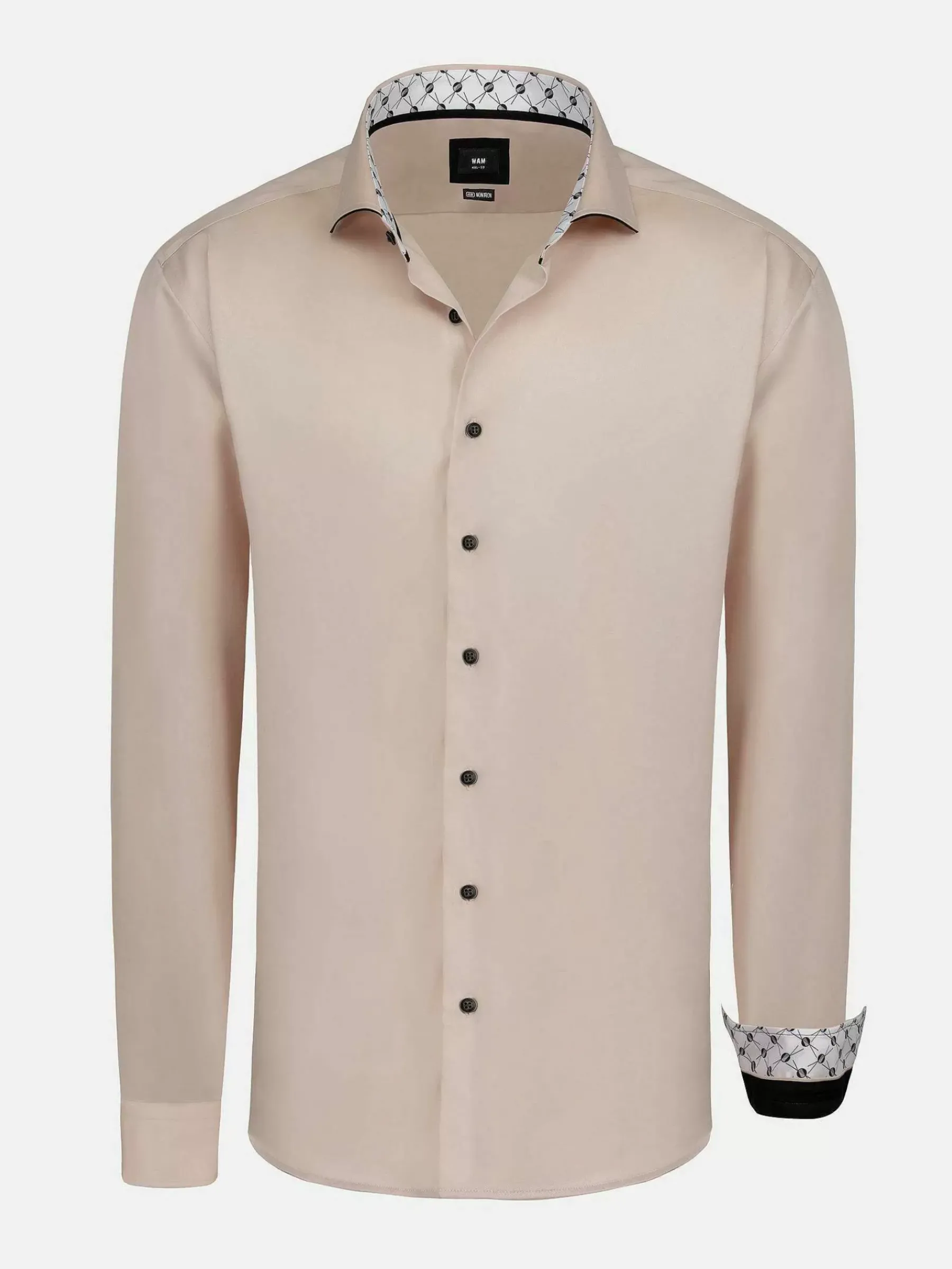 Wam Denim Overhemd Lange Mouwen<Vercelli Solid Light Pink Overhemd Longe Mouw