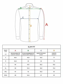 Wam Denim Overhemd Lange Mouwen<Vermilion Checkered Blue Overhemd Lange Mouw