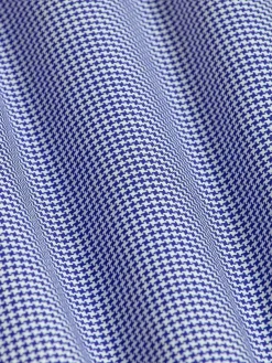 Wam Denim Vermilion Checkered Royal Blue Overhemd Lange Mouw| Overhemd Lange Mouwen