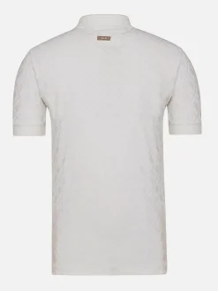 Wam Denim Vista Zipper White Polo| Polo'S