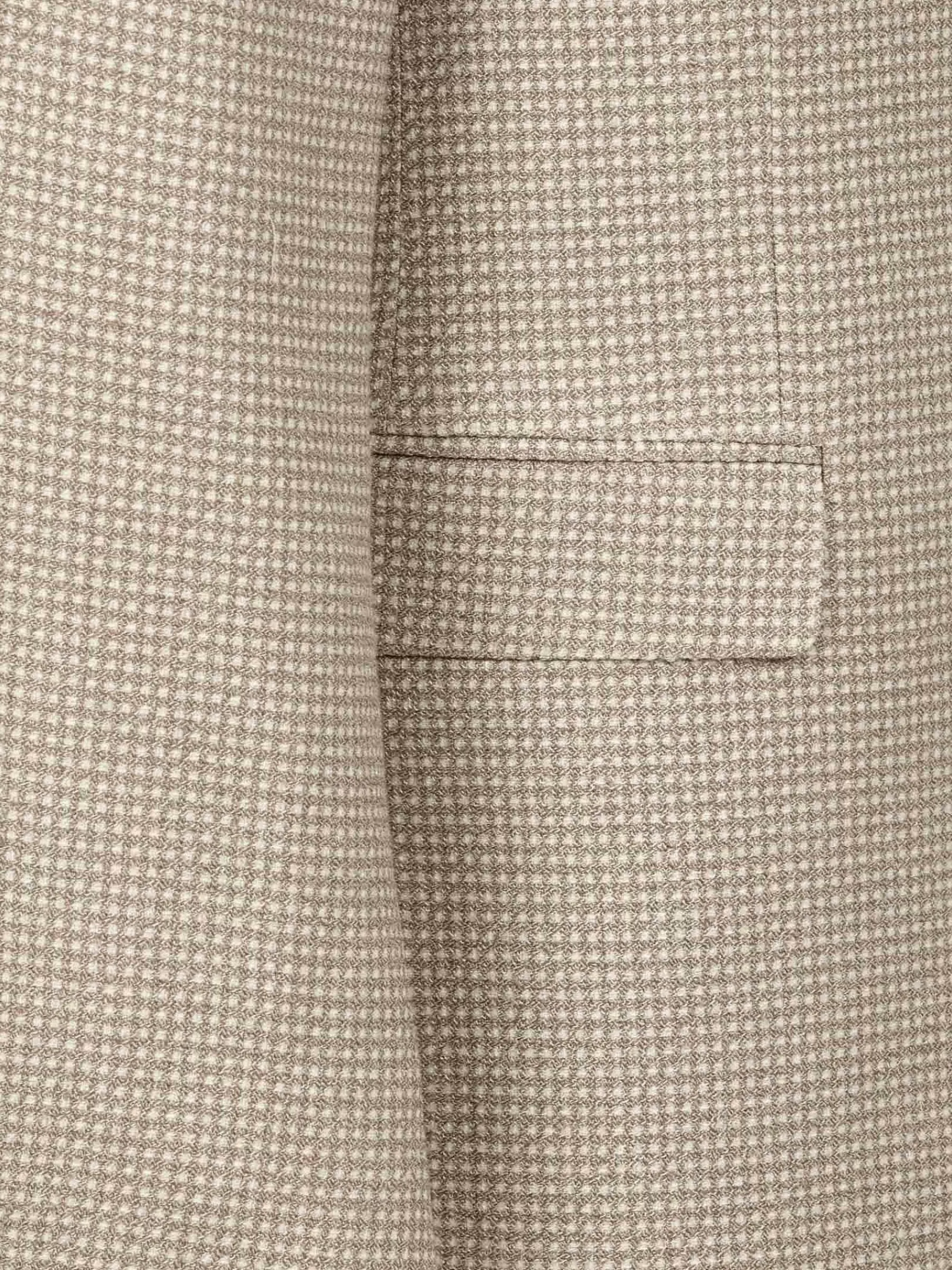 Wam Denim Colberts<Vivia Single Breasted Check Dark Beige Colbert