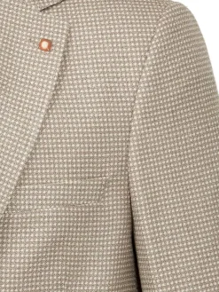 Wam Denim Vivia Single Breasted Check Dark Beige Colbert| Colberts