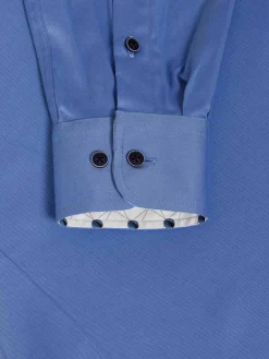 Wam Denim Waylon Regular Fit Royal Blue Overhemd| Overhemd Lange Mouwen