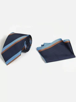 Wam Denim William Powell Black Grey Stropdas| Stropdassen