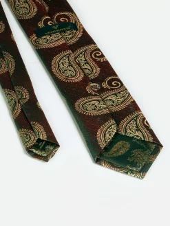 Wam Denim Stropdassen<William Powell Brown Stropdas