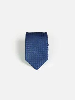 Wam Denim Stropdassen<William Powell Navy Stropdas