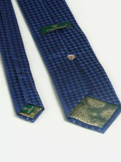 Wam Denim Stropdassen<William Powell Navy Stropdas