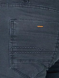 Wam Denim Zion Mini Check Slim Fit Navy Jeans| Jeans