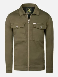 Wam Denim Zomer Jassen 82168 Curtice Khaki| Zomerjassen